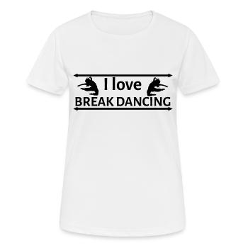Danse Danse Musique - T-shirt respirant Femme - blanc - Devant - AI Model Female 172 dark (172cm)