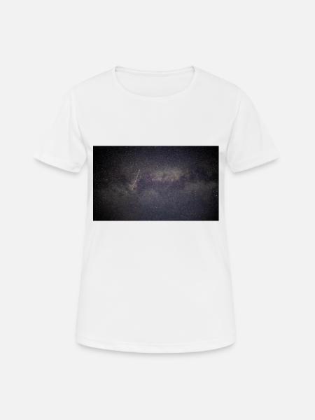 Milchstraße - Frauen T-Shirt atmungsaktiv - Weiß