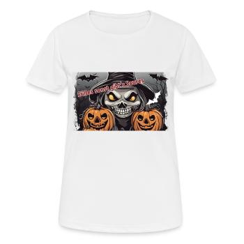 Astuce, sinon il y a de l’aigre - T-shirt respirant Femme - blanc - Devant - AI Model Female 172 dark (172cm)