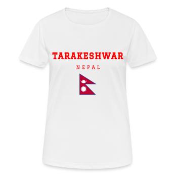 Tarakeshwar Nepal - Frauen T-Shirt atmungsaktiv - Weiß - Vorne - AI Model Female 172 dark (172cm)