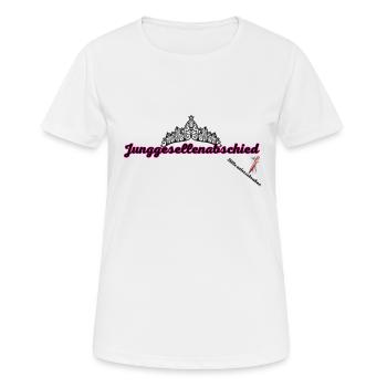 Junggesellenabschied - Frauen T-Shirt atmungsaktiv - Weiß - Vorne - AI Model Female 172 dark (172cm)