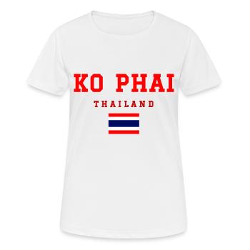 Ko Phai Thailand - Frauen T-Shirt atmungsaktiv - Weiß - Vorne - AI Model Female 172 dark (172cm)