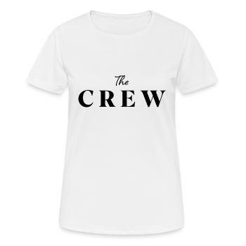 The Crew - Frauen T-Shirt atmungsaktiv - Weiß - Vorne - AI Model Female 172 dark (172cm)