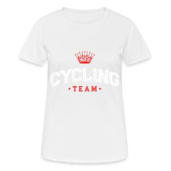 Cycling Team Bike - Women's Breathable T-Shirt - white - Front - AI Model Female 172 dark (172cm)