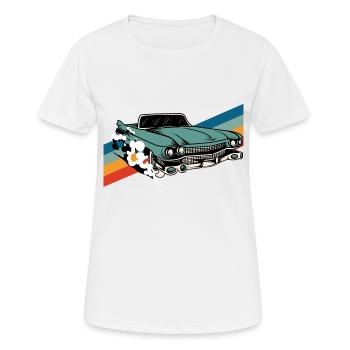 Oldtimer - Oldtimer - Frauen T-Shirt atmungsaktiv - Weiß - Vorne - AI Model Female 172 dark (172cm)