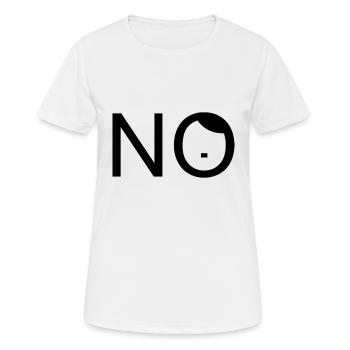 No - Nein zu Rassismus - Antifaschist - Frauen T-Shirt atmungsaktiv - Weiß - Vorne - AI Model Female 172 dark (172cm)