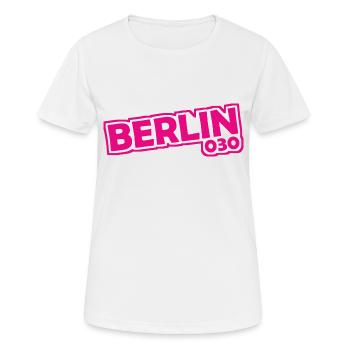 Berlin - 030 - Capital - Germany - Area Code - Women's Breathable T-Shirt - white - Front - AI Model Female 172 dark (172cm)