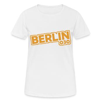 Berlin - 030 - Capital - Germany - Area Code - Women's Breathable T-Shirt - white - Front - AI Model Female 172 dark (172cm)