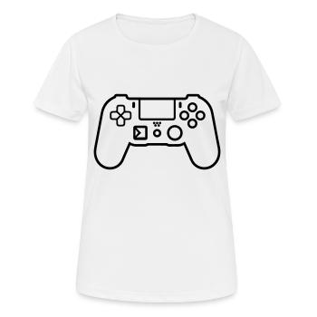 Videospiel-Controller - Frauen T-Shirt atmungsaktiv - Weiß - Vorne - AI Model Female 172 dark (172cm)