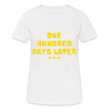 Hundert Tage später 100 Tage Schule - Frauen T-Shirt atmungsaktiv - Weiß - Vorne - AI Model Female 172 dark (172cm)