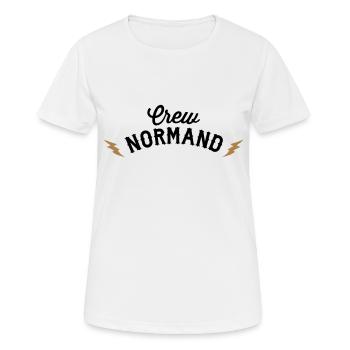 United Normandy - T-shirt respirant Femme - blanc - Devant - AI Model Female 172 dark (172cm)