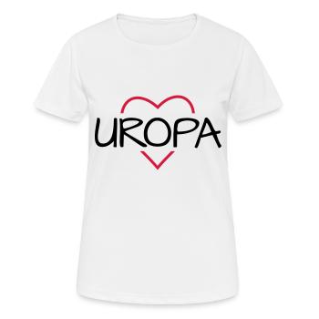 Uropa Herz Geschenkidee - Frauen T-Shirt atmungsaktiv - Weiß - Vorne - AI Model Female 172 dark (172cm)