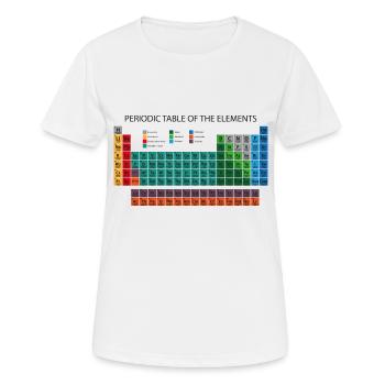 Periodensystem - Frauen T-Shirt atmungsaktiv - Weiß - Vorne - AI Model Female 172 dark (172cm)