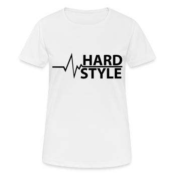 BIG HARD STYLE - HARDSTYLE - Frauen T-Shirt atmungsaktiv - Weiß - Vorne - AI Model Female 172 dark (172cm)