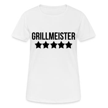 Grillen - Frauen T-Shirt atmungsaktiv - Weiß - Vorne - AI Model Female 172 dark (172cm)