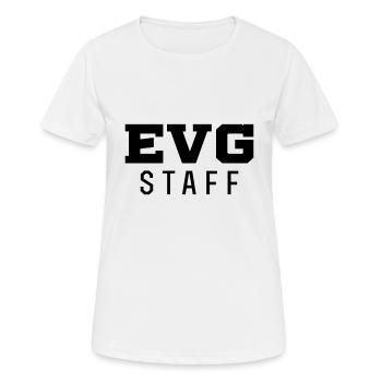 evg staff mariage cadeau - T-shirt respirant Femme - blanc - Devant - AI Model Female 172 dark (172cm)