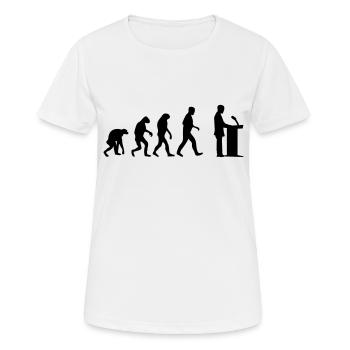 speaker evolution - Women's Breathable T-Shirt - white - Front - AI Model Female 172 dark (172cm)