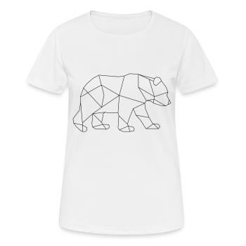 Polar Bear Polar Bear Bear Geometric Ice North Pole Arctic - Women's Breathable T-Shirt - white - Front - AI Model Female 172 dark (172cm)