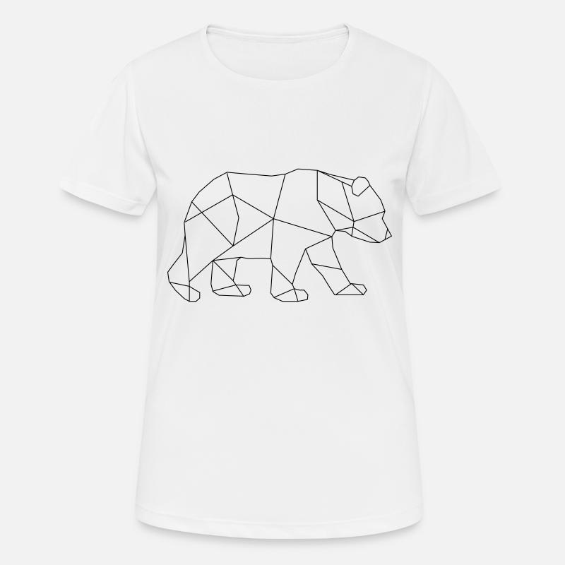 Polar Bear Polar Bear Bear Geometric Ice North Pole Arctic - Women's Breathable T-Shirt - white