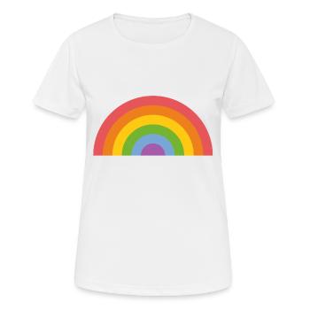 Rainbow - Women's Breathable T-Shirt - white - Front - AI Model Female 172 dark (172cm)