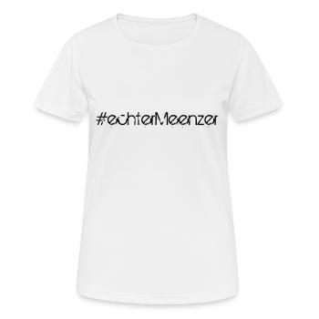 Echter Meenzer - Frauen T-Shirt atmungsaktiv - Weiß - Vorne - AI Model Female 172 dark (172cm)