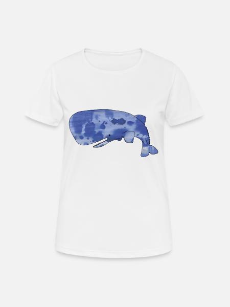Pottwal - Frauen T-Shirt atmungsaktiv - Weiß