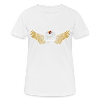 Chriss Lind Flügel - Frauen T-Shirt atmungsaktiv - Weiß - Vorne - AI Model Female 172 dark (172cm)
