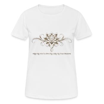 Fleur de lotus - T-shirt respirant Femme - blanc - Devant - AI Model Female 172 dark (172cm)
