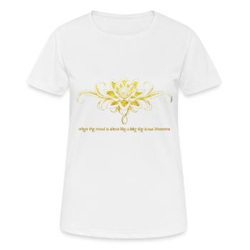 Fleur de lotus - T-shirt respirant Femme - blanc - Devant - AI Model Female 172 dark (172cm)