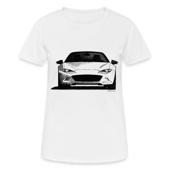 Japanese roadster drawing in front view - Women's Breathable T-Shirt - white - Front - AI Model Female 172 dark (172cm)