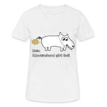 Mein Schweinehund gibt Gas! - Frauen T-Shirt atmungsaktiv - Weiß - Vorne - AI Model Female 172 dark (172cm)