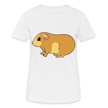 Guinea pig Guinea pig - Women's Breathable T-Shirt - white - Front - AI Model Female 172 dark (172cm)