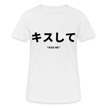 Japonais - T-shirt respirant Femme - blanc - Devant - AI Model Female 172 dark (172cm)
