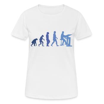 Draughtsman Evolution Client Architect Construction Manager - Women's Breathable T-Shirt - white - Front - AI Model Female 172 dark (172cm)