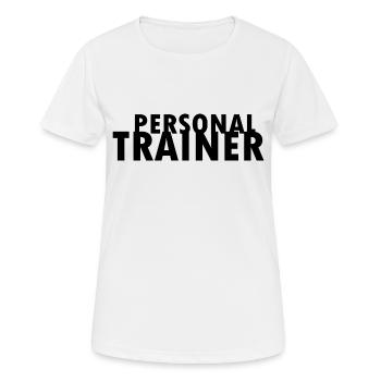 Personal trainer - Frauen T-Shirt atmungsaktiv - Weiß - Vorne - AI Model Female 172 dark (172cm)