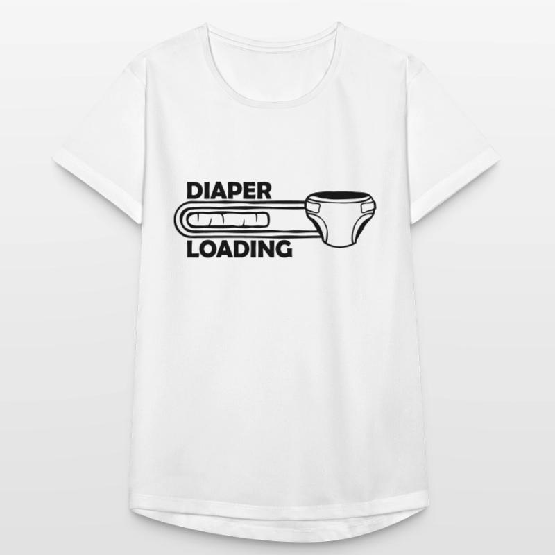 Windel Diaper Loading Women's Breathable T-Shirt