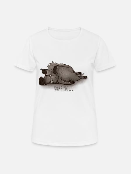 Boaring - Women's Breathable T-Shirt - white
