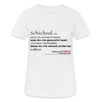 Schicksal ist wenn du etwas findest...... - Frauen T-Shirt atmungsaktiv - Weiß - Vorne - AI Model Female 172 dark (172cm)