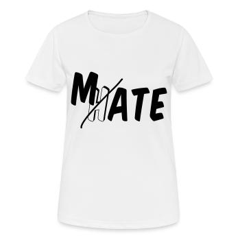 I mate you - Women's Breathable T-Shirt - white - Front - AI Model Female 172 dark (172cm)