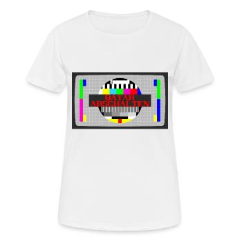 FERMER BOYCOTT QATAR - T-shirt respirant Femme - blanc - Devant - AI Model Female 172 dark (172cm)