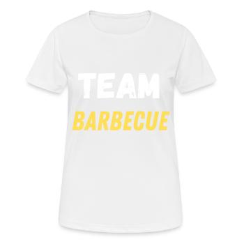 team barbecue - T-shirt respirant Femme - blanc - Devant - AI Model Female 172 dark (172cm)