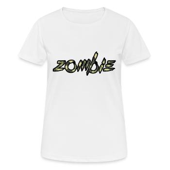 zombie - Frauen T-Shirt atmungsaktiv - Weiß - Vorne - AI Model Female 172 dark (172cm)