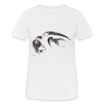 le terrible vautour à l'oeil rouge - T-shirt respirant Femme - blanc - Devant - AI Model Female 172 dark (172cm)