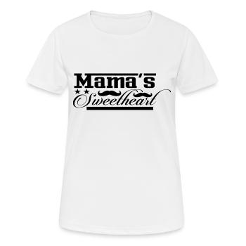 Mama´s Sweetheart - Frauen T-Shirt atmungsaktiv - Weiß - Vorne - AI Model Female 172 dark (172cm)