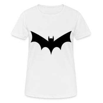 Chauve souris - T-shirt respirant Femme - blanc - Devant - AI Model Female 172 dark (172cm)