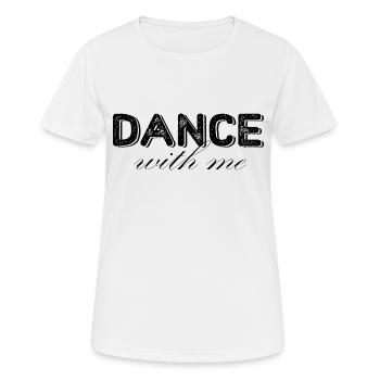 Danse Musique de danse - T-shirt respirant Femme - blanc - Devant - AI Model Female 172 dark (172cm)