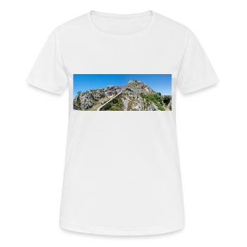 Festung Knin (Kninska tvrđava) Kroatien - Frauen T-Shirt atmungsaktiv - Weiß - Vorne - AI Model Female 172 dark (172cm)