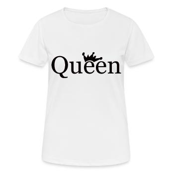 Reine Rois Princesse Maman Maman - T-shirt respirant Femme - blanc - Devant - AI Model Female 172 dark (172cm)