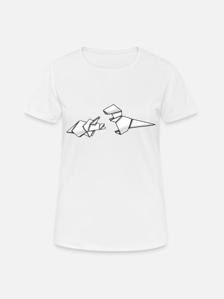 Dino Friends - Women's Breathable T-Shirt - white
