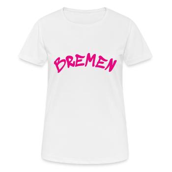 Bremen - Germany - Deutschland - Women's Breathable T-Shirt - white - Front - AI Model Female 172 dark (172cm)